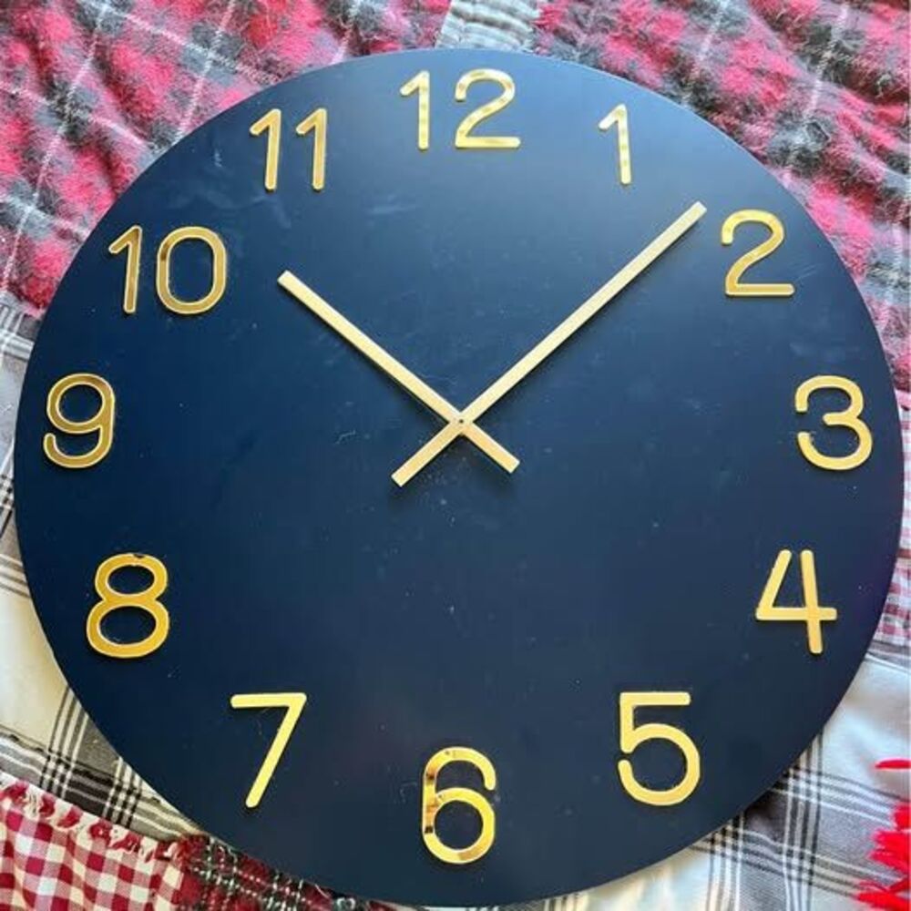 Navy and Gold clock